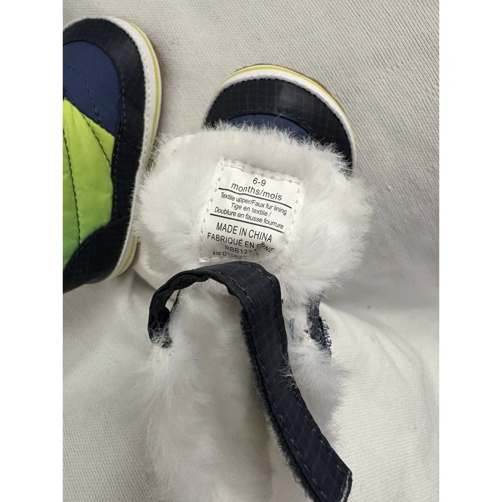 NEW ROBEEZ First Kicks Boys 6-9 Months Aspen Navy Booties ROBEEZ BABY SHOES - Picture 7 of 11